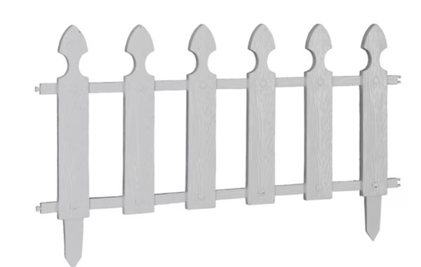 Garden Treasures 0.5-in x 22-in x 12-in White Polyresin Picket Fencing Garden Treasures 0.5-in x 22-in x 12-in White Polyresin Picket Fencing