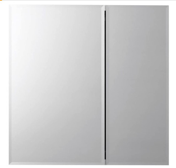KOHLER CB-CLC2526FS 25" W x 26" H Two-Door Bathroom Medicine Cabinet with Mirror, Recessed or Surface Mount Bathroom Wall Cabinet, Beveled Edges KOHLER CB-CLC2526FS 25" W x 26" H Two-Door Bathroom Medicine Cabinet with Mirror, Recessed or Surface Mount Bathroom Wall Cabinet, Beveled Edges
