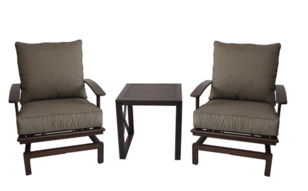 Living Accents Pineridge 3 pc Brown Rocking Chat Set Brown