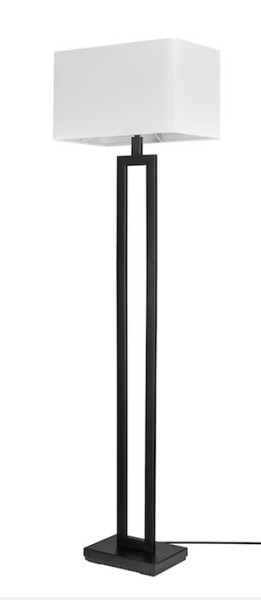 allen + roth D'Alessio 58-in Black Shaded Floor Lamp allen + roth D'Alessio 58-in Black Shaded Floor Lamp