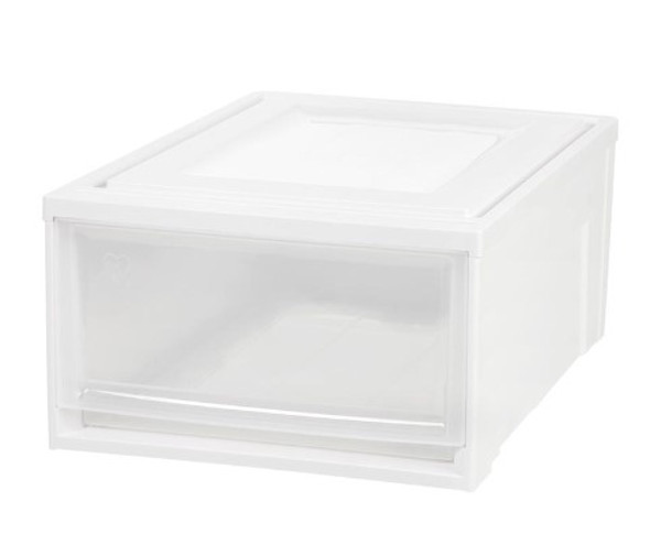 IRIS 30.88 qt White Drawer 9 in. H X 15.75 in. W X 19.63 in. D Stackable IRIS 30.88 qt White Drawer 9 in. H X 15.75 in. W X 19.63 in. D Stackable