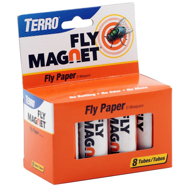 TERRO Fly Magnet Fly Paper 8 pk TERRO Fly Magnet Fly Paper 8 pk