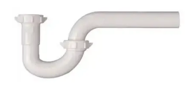 1/4 Inch White Plastic P Trap