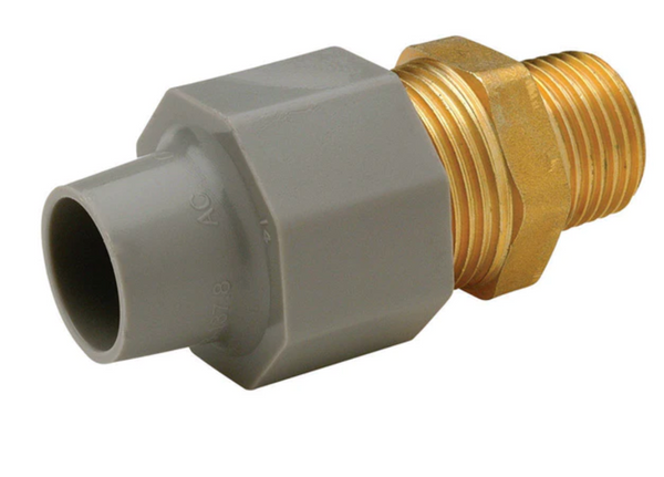 Qest 1/4 in. CTS X 1/2 in. D MPT Pex Coupling Adapter