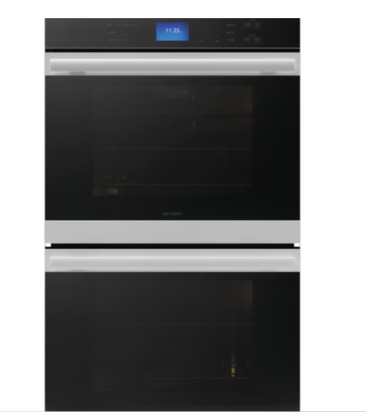Sharp 30-in Self-cleaning Single-fan European Element Double Electric Wall Oven Sharp 30-in Self-cleaning Single-fan European Element Double Electric Wall Oven