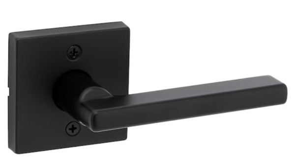 Kwikset Signature Series Halifax Matte Black Universal Interior/Exterior Dummy Door Handle Kwikset Signature Series Halifax Matte Black Universal Interior/Exterior Dummy Door Handle