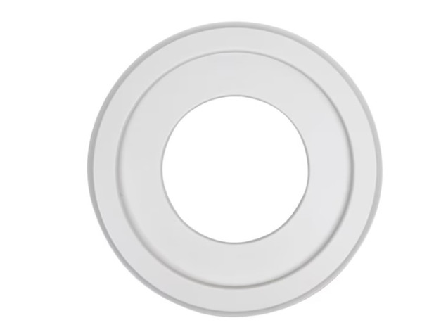 allen + roth 8-in W x 8-in L White Composite Ceiling Medallion