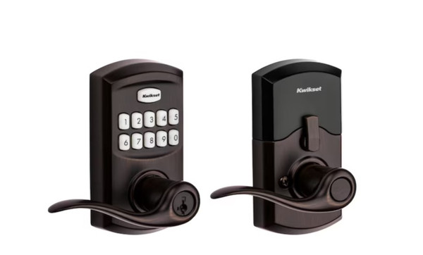 Kwikset SmartCode 917 Venetian Bronze Single Cylinder Smartkey Electronic Handle Lighted Keypad