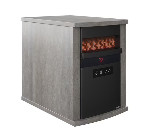 Duraflame Up to 1500-Watt Infrared Cabinet Indoor Electric Space Heater with Thermostat and Remote Included