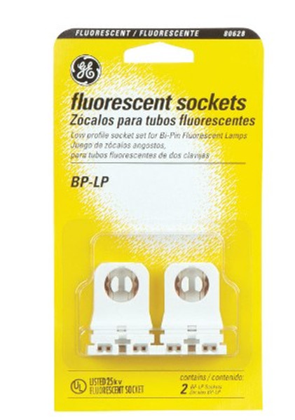 GE BP-LP Plastic Fluorescent Socket 2 pk GE BP-LP Plastic Fluorescent Socket 2 pk