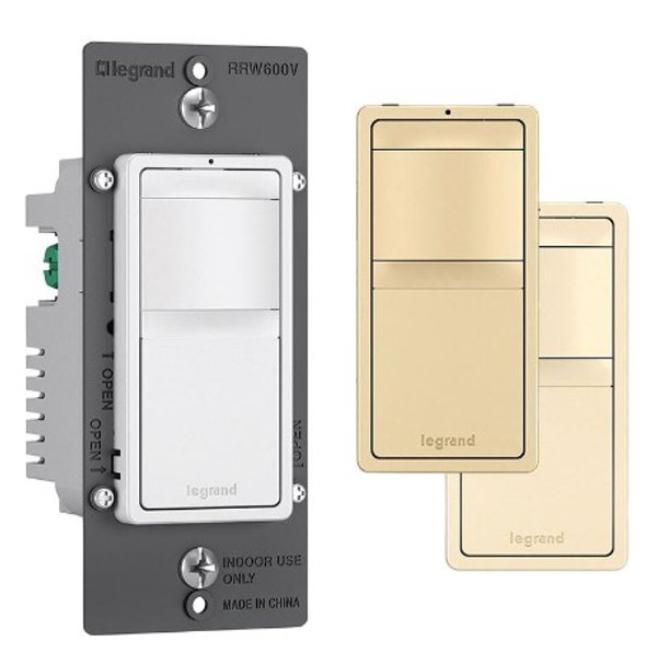 Legrand Radiant White 600 W Slide Vacancy Sensor 1 pk Legrand Radiant White 600 W Slide Vacancy Sensor 1 pk