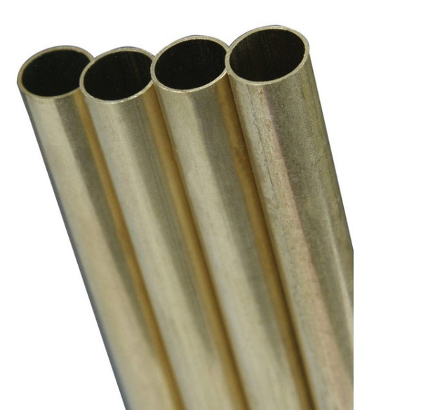 K&S 5/16 in. D X 36 in. L Round Brass Tube 5 pk K&S 5/16 in. D X 36 in. L Round Brass Tube 5 pk