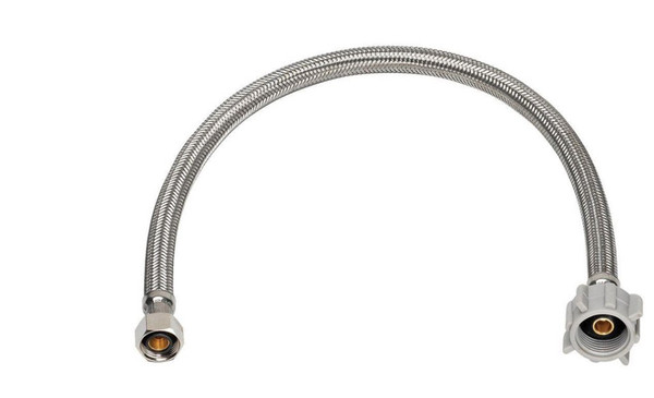 Ace 1/2 in. FIP X 7/8 in. D Ballcock 9 in. Braided Stainless Steel Toilet Supply Line Ace 1/2 in. FIP X 7/8 in. D Ballcock 9 in. Braided Stainless Steel Toilet Supply Line