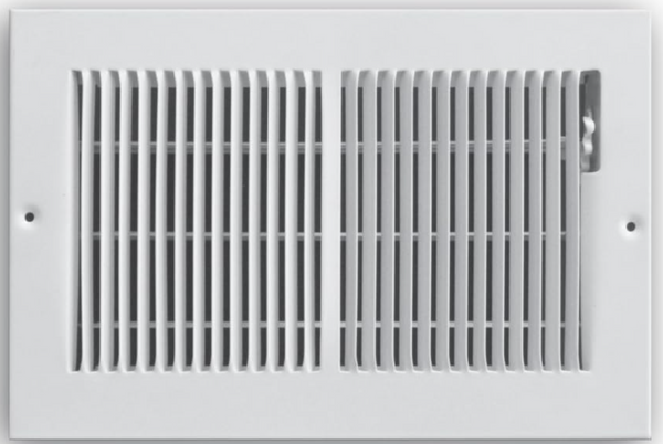 Floor Supply Grille 14-Inch by 6-Inch Floor Baseboard Register, White