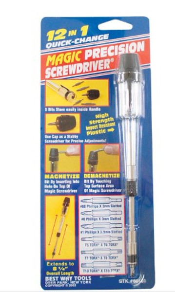 Best Way Tools 12-in-1 Screwdriver – 8.25" Multi-Bit Precision Screwdriver with Stubby Conversion | Eco-Friendly | Professional-Grade Hand Tool Best Way Tools 12-in-1 Screwdriver – 8.25" Multi-Bit Precision Screwdriver with Stubby Conversion | Eco-Friendly | Professional-Grade Hand Tool