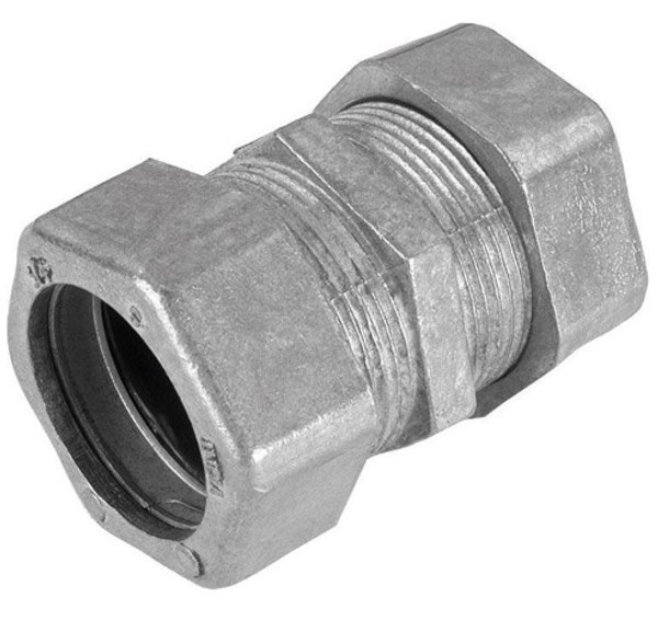 Sigma Engineered Solutions 1 in. D Die-Cast Zinc Rain-Tight Compression Coupling For EMT