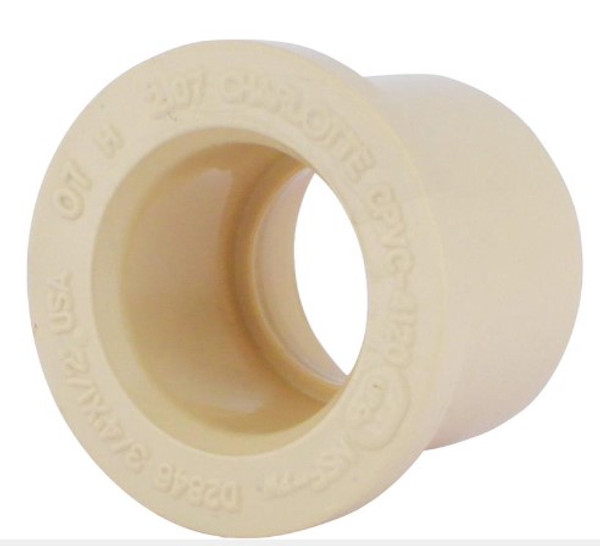 Charlotte Pipe FlowGuard 3/4 in. Hub X 1/2 in. D Spigot CPVC Reducing Bushing