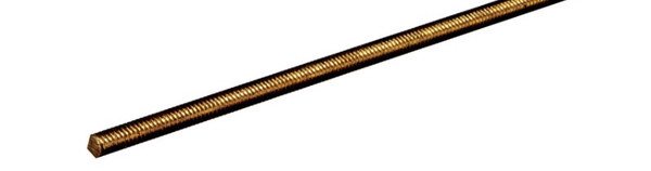 Boltmaster 5/16 in. D X 12 in. L Threaded Brass Rod 1 pk