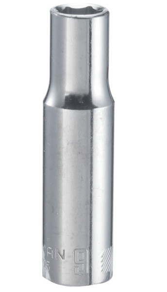Craftsman 9 mm X 3/8 in. drive Metric 6 Point Deep Deep Socket 1 pc Craftsman 9 mm X 3/8 in. drive Metric 6 Point Deep Deep Socket 1 pc