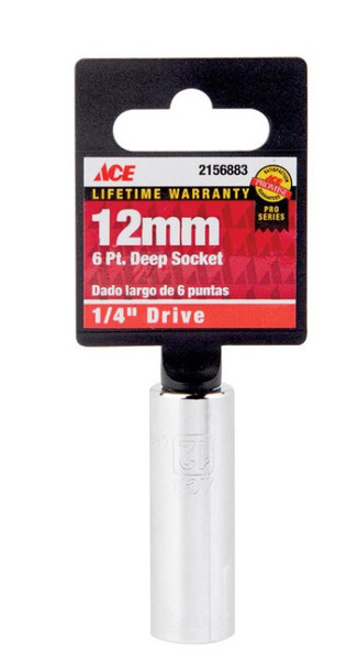 Ace 1/4 in. drive Metric 6 Point Socket Ace 1/4 in. drive Metric 6 Point Socket
