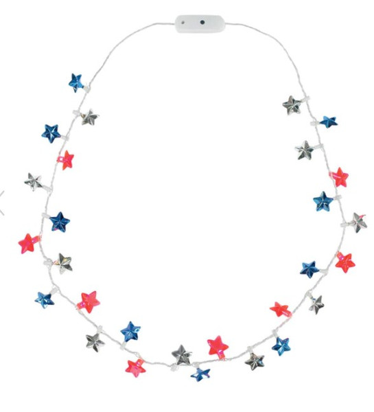 DM Merchandising Patriotic Pride Star Flashing Necklace 1 pk