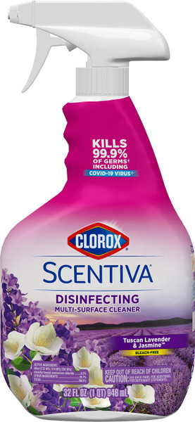Clorox Scentiva Multi Surface Spray Tuscan Lavender & Jasmine 32 Ounces Package May Vary