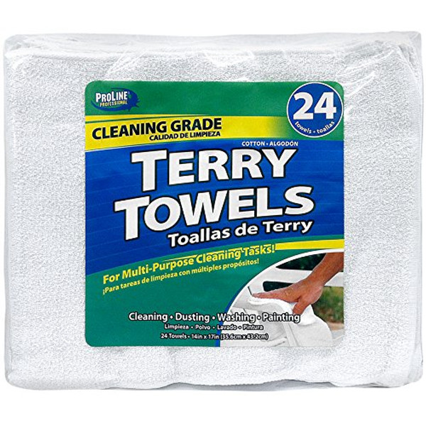 ProLine 24-Pack Cleaning Grade Cotton Towels