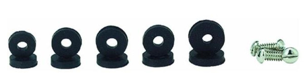 Danco 80790 Flat Washer Assortment, for Use with Quick-Opening Style Faucets, Pack of 1, Black