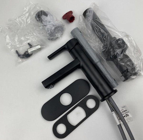 Moen Rinza Matte Black 1-Handle Lever  Bathroom Faucet Moen Rinza Matte Black 1-Handle Lever  Bathroom Faucet