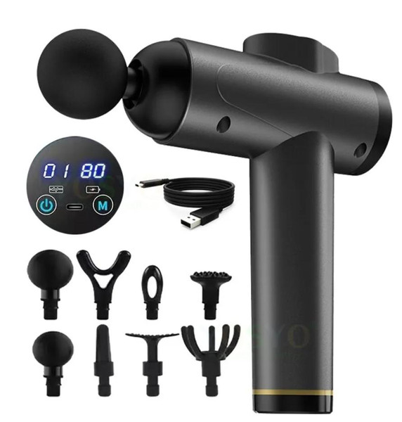 Fascial Massage Gun Muscle Relaxation Vibration Machine Neck Back Leg Compression Massager Fascial Massage Gun Muscle Relaxation Vibration Machine Neck Back Leg Compression Massager