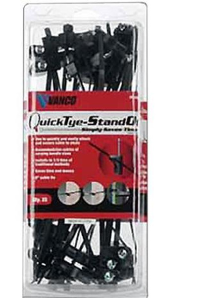 Vanco 20-08600-25 Screw-In QuickTye-StandOff 8 Inch Cable Ties (25 Pack) Vanco 20-08600-25 Screw-In QuickTye-StandOff 8 Inch Cable Ties (25 Pack)
