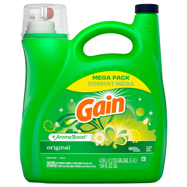 Gain Laundry Detergent Liquid Soap Plus Aroma Boost 154 Fl Oz