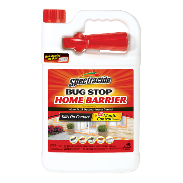 Spectracide Bug Stop Home Barrier Spray, Kills Ants, Roaches and Spiders On Contact, Indoor and Outdoor Insect Control, 1 Gallon Spectracide Bug Stop Home Barrier Spray, Kills Ants, Roaches and Spiders On Contact, Indoor and Outdoor Insect Control, 1 Gallon