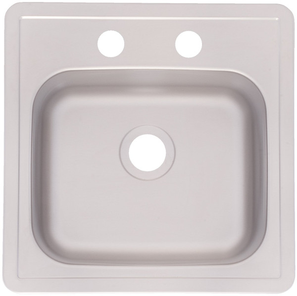 Kindred FBS602NB Single Bowl Stainless Steel 15x15in. Topmount Sink