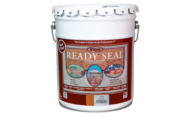Ready Seal 515 5-Gallon Pail Pecan Exterior Wood Stain and Sealer