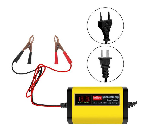 Full Automatic Car Battery Charger 2A Intelligent Fast Power Charging Digital LCD Display