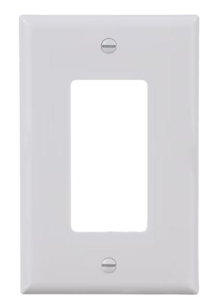 Eaton 1-Gang Midsize White Polycarbonate Indoor Decorator Wall Plate (10-Pack) Eaton 1-Gang Midsize White Polycarbonate Indoor Decorator Wall Plate (10-Pack)