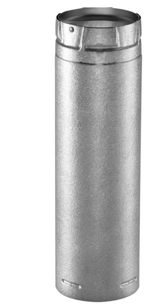 DuraVent PelletVent 4 in. D X 36 in. L Galvanized Steel Double Wall Stove Pipe DuraVent PelletVent 4 in. D X 36 in. L Galvanized Steel Double Wall Stove Pipe