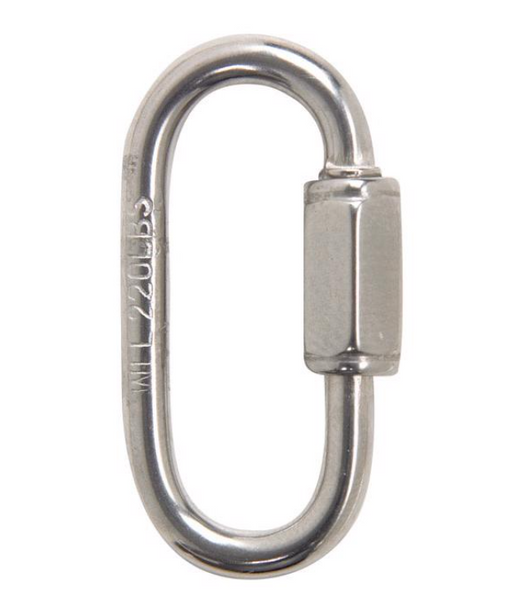 Campbell Polished Stainless Steel Quick Link 220 lb 1-3/8 in. L Campbell Polished Stainless Steel Quick Link 220 lb 1-3/8 in. L