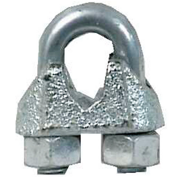 Campbell Chain T7670439 Wire Rope Clip 1/4 Inch Malleable Iron Electro Galvanized