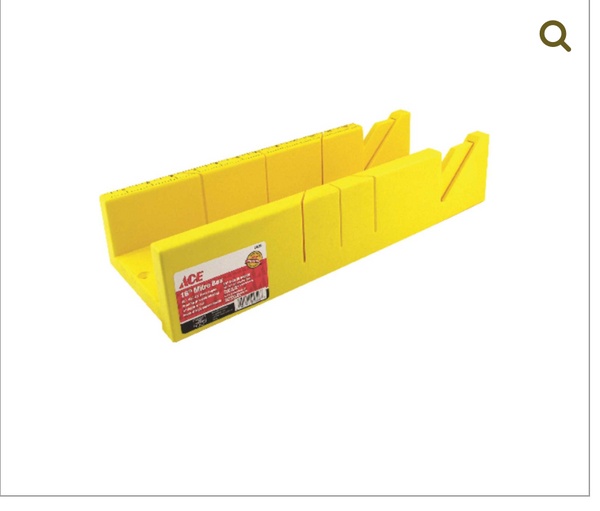 GREAT NECK MITER 16" PLASTIC MITRE BOX – Precision Angle Cutting Tool for Woodworking, Durable & Rigid Construction
