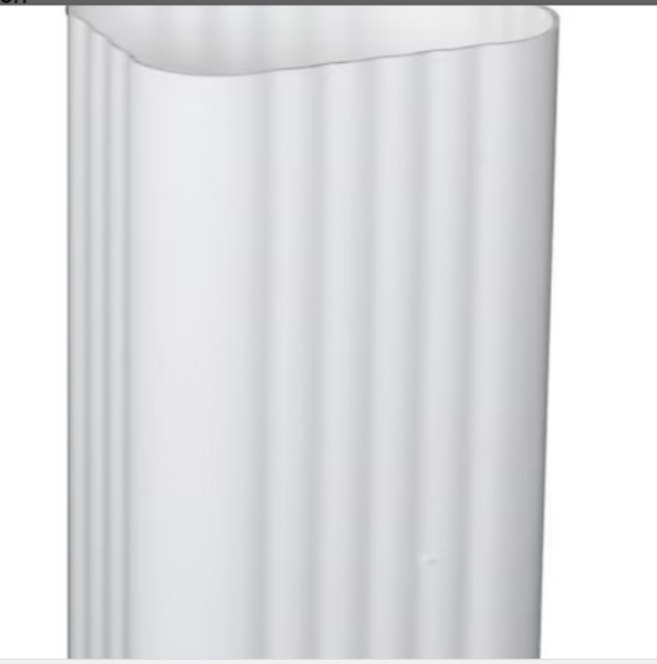 Amerimax 2 in. H X 3 in. W X 15 in. L White Vinyl Downspout Extension