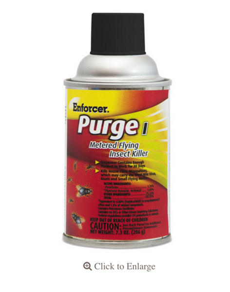 EnforcerĀ® Purge I Metered Flying Insect Killer, 7.3 oz Aerosol Spray, Unscented, EnforcerĀ® Purge I Metered Flying Insect Killer, 7.3 oz Aerosol Spray, Unscented,
