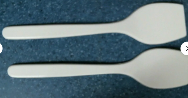 Mini Spatula Turner, Cookies, Samples, Appetizers, 7", White