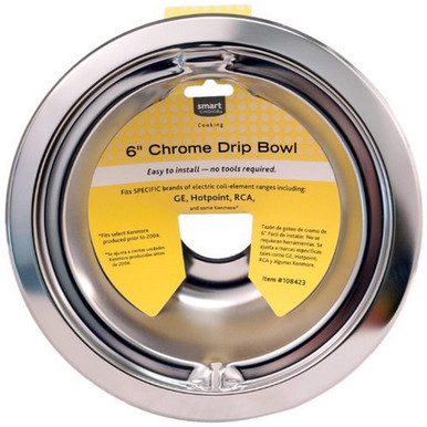 Frigidaire 5304430993 Drip Bowl, Chrome, 6-Inch