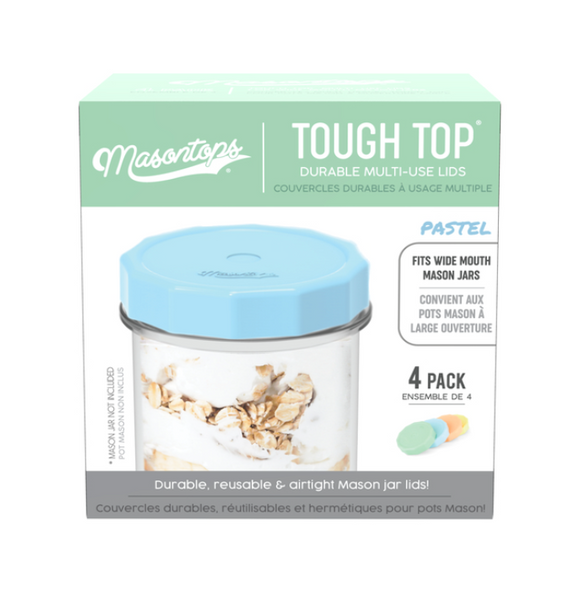 Masontops Tough Top Wide Mouth Mason Jar Lid 4 pk Masontops Tough Top Wide Mouth Mason Jar Lid 4 pk