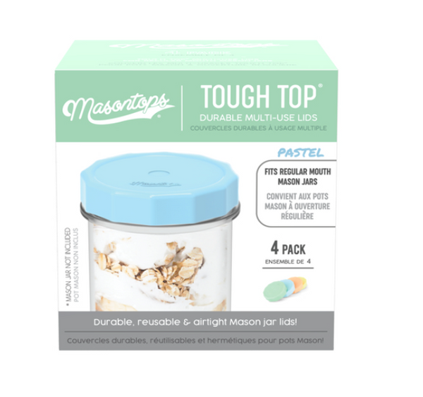 Masontops Tough Top Regular Mouth Mason Jar Lid 4 pk Masontops Tough Top Regular Mouth Mason Jar Lid 4 pk