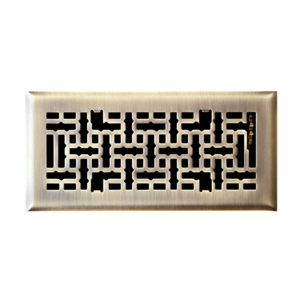 Tru Aire C167-MAB 04X12 Floor Diffuser 4" H X 12" W 1-Way Antique Steel Antique