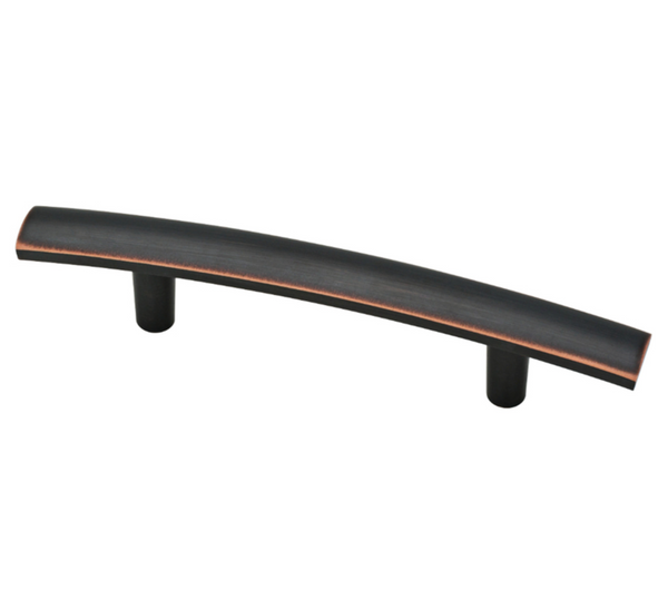 P24425W-VBC 3" Bronze & Copper Caroline Arched Cabinet Drawer Pull