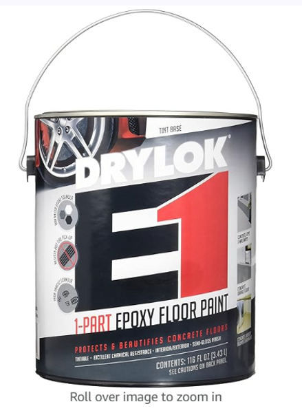 Epoxy Floor Paint, Tint Base Semi-gloss, Gallon Epoxy Floor Paint, Tint Base Semi-gloss, Gallon